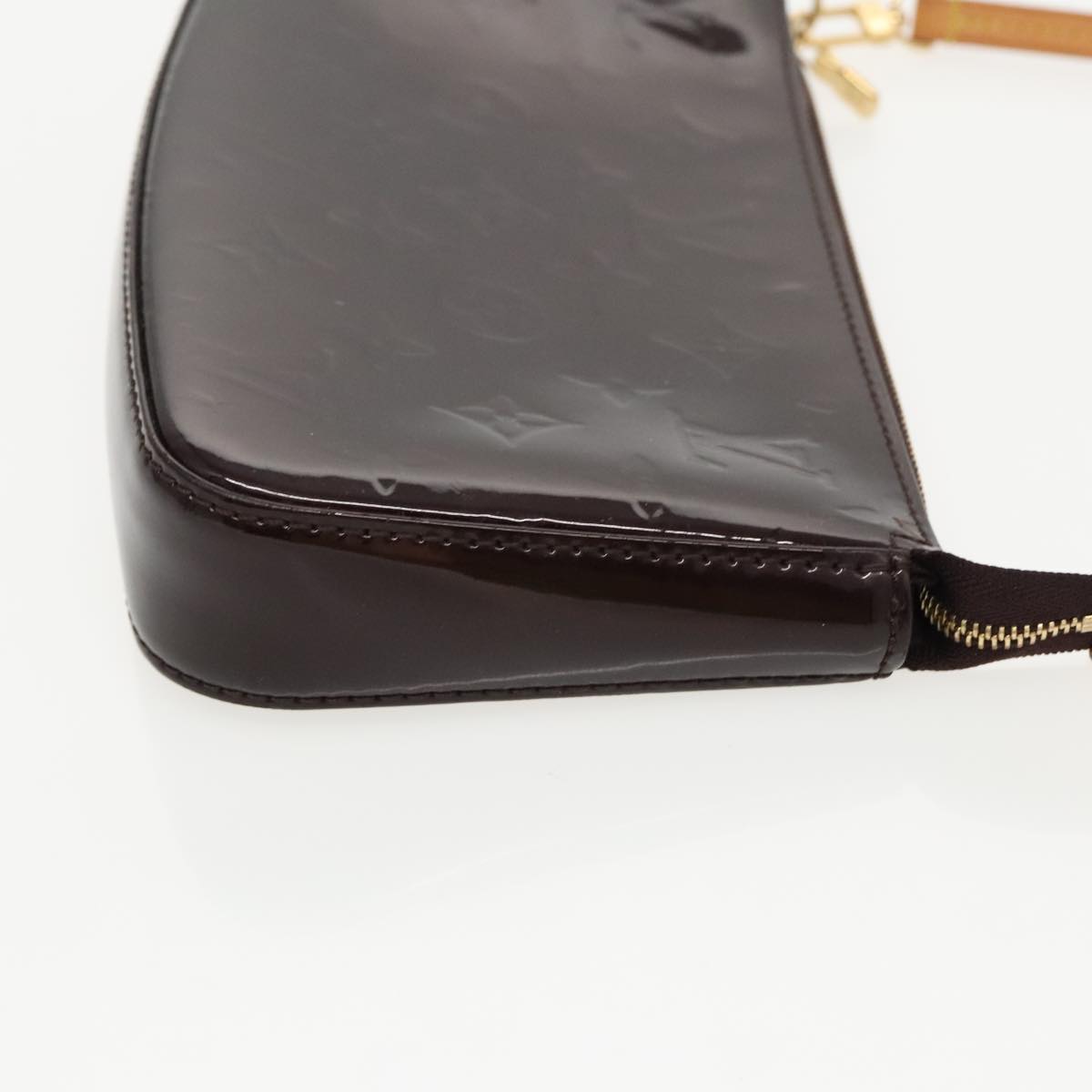 LOUIS VUITTON Monogram Vernis Pochette Accessoires Amarante M91576 LV 97238