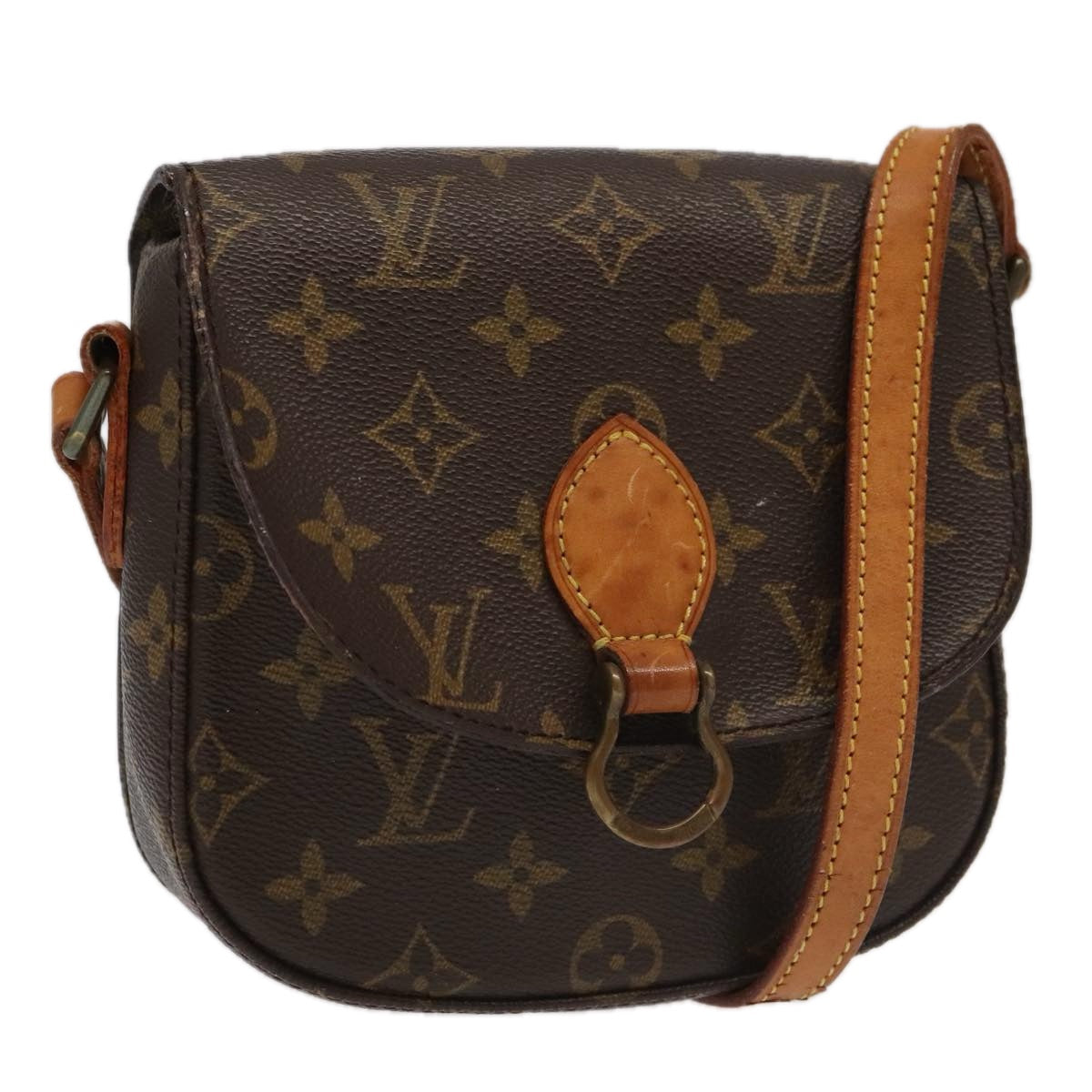LOUIS VUITTON Monogram Saint Cloud PM Shoulder Bag M51244 LV 97239
