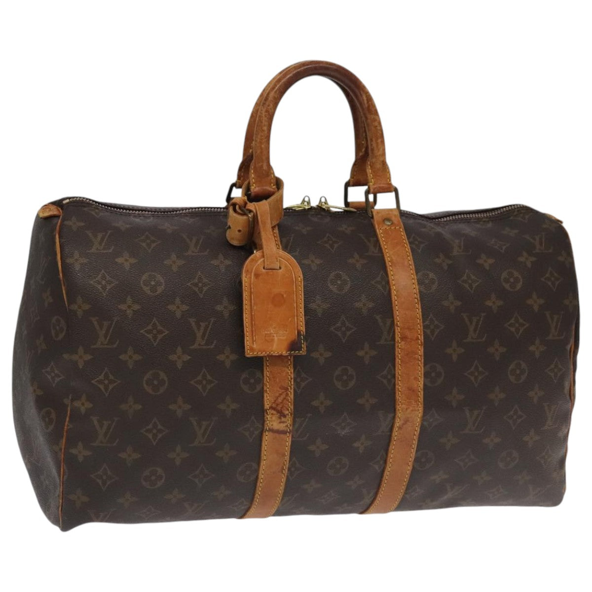 LOUIS VUITTON Monogram Keepall 45 Boston Bag M41428 LV 97262