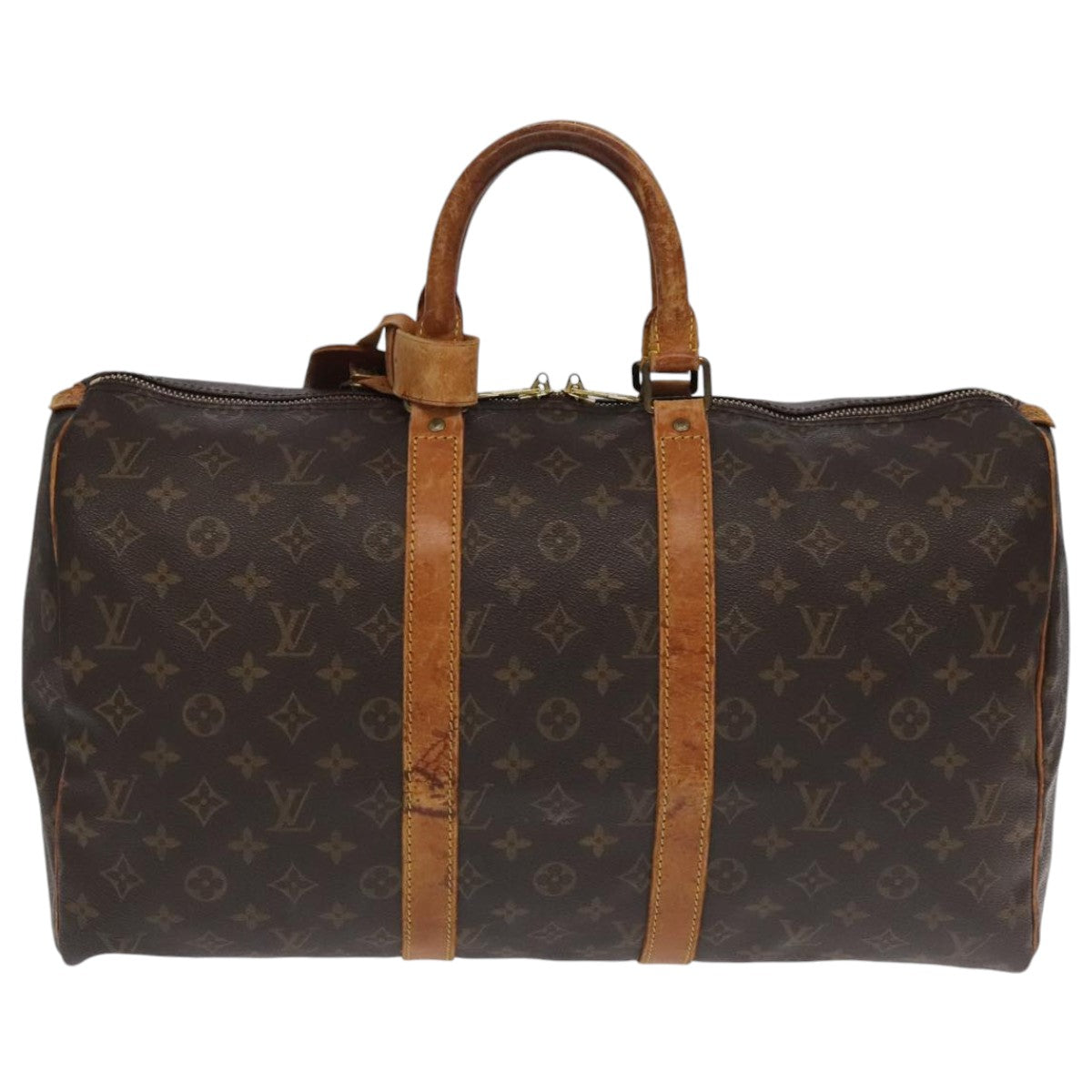 LOUIS VUITTON Monogram Keepall 45 Boston Bag M41428 LV 97262