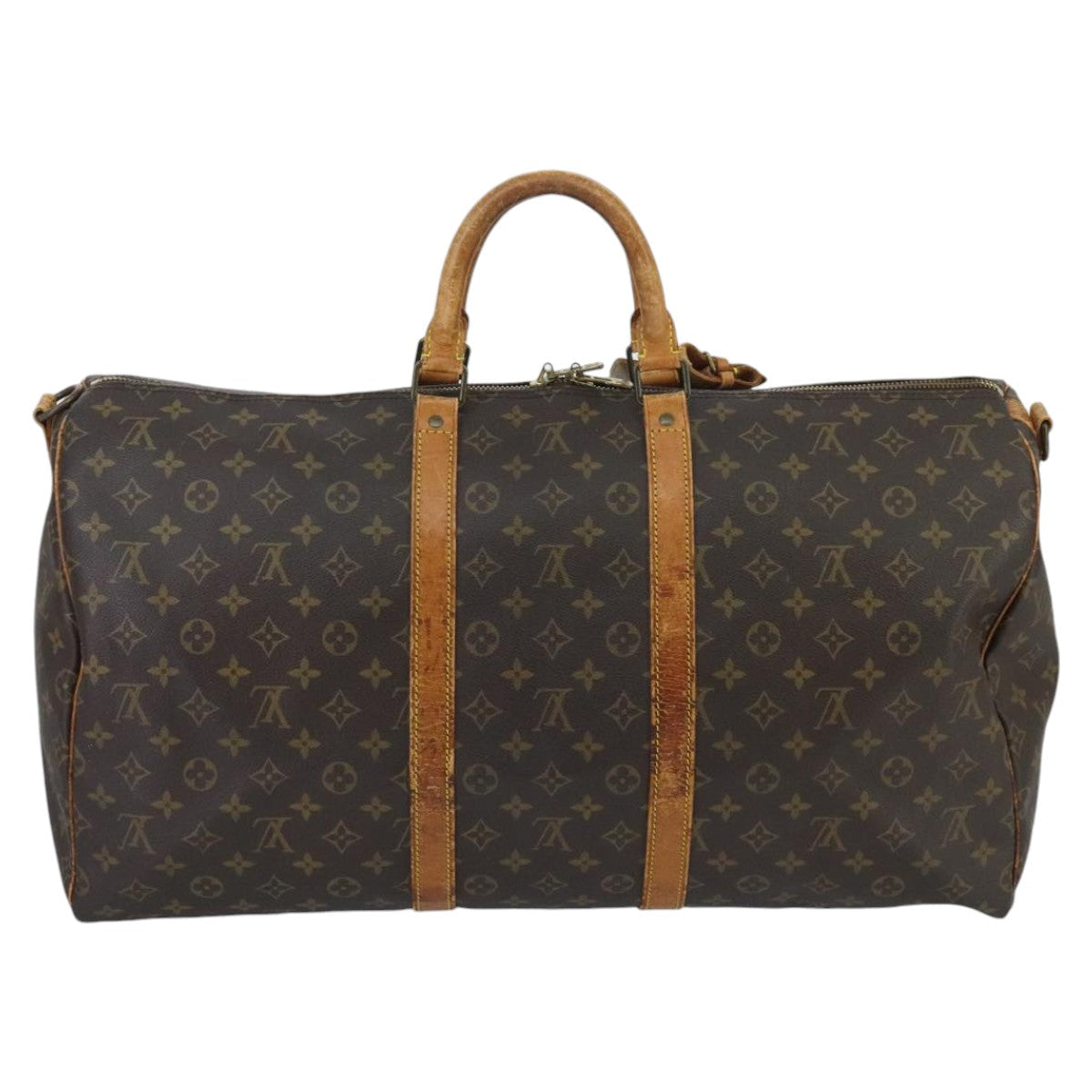 LOUIS VUITTON Monogram Keepall Bandouliere 55 Boston Bag M41414 LV 97265