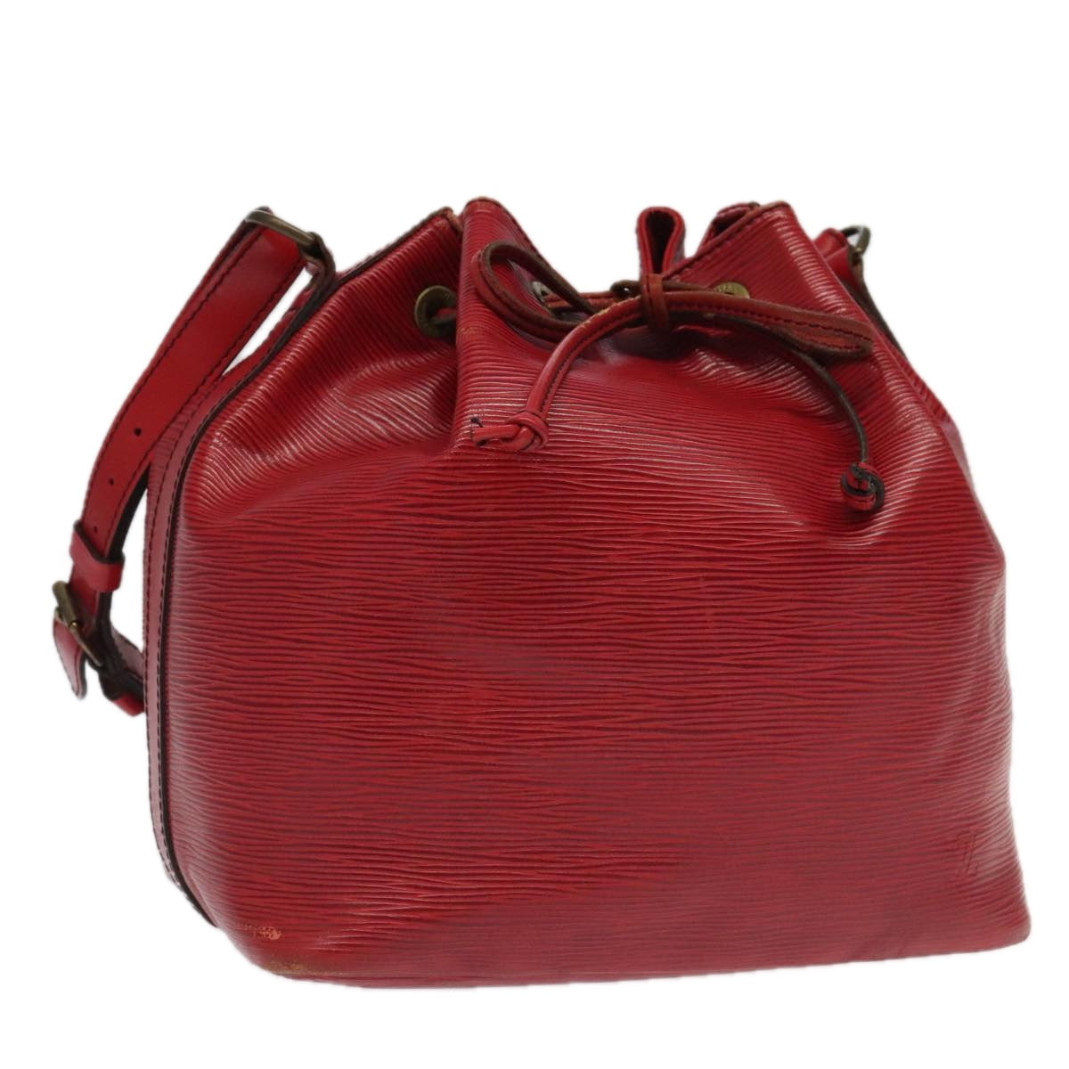 LOUIS VUITTON Epi Petit Noe Shoulder Bag Red M44107 LV 97281