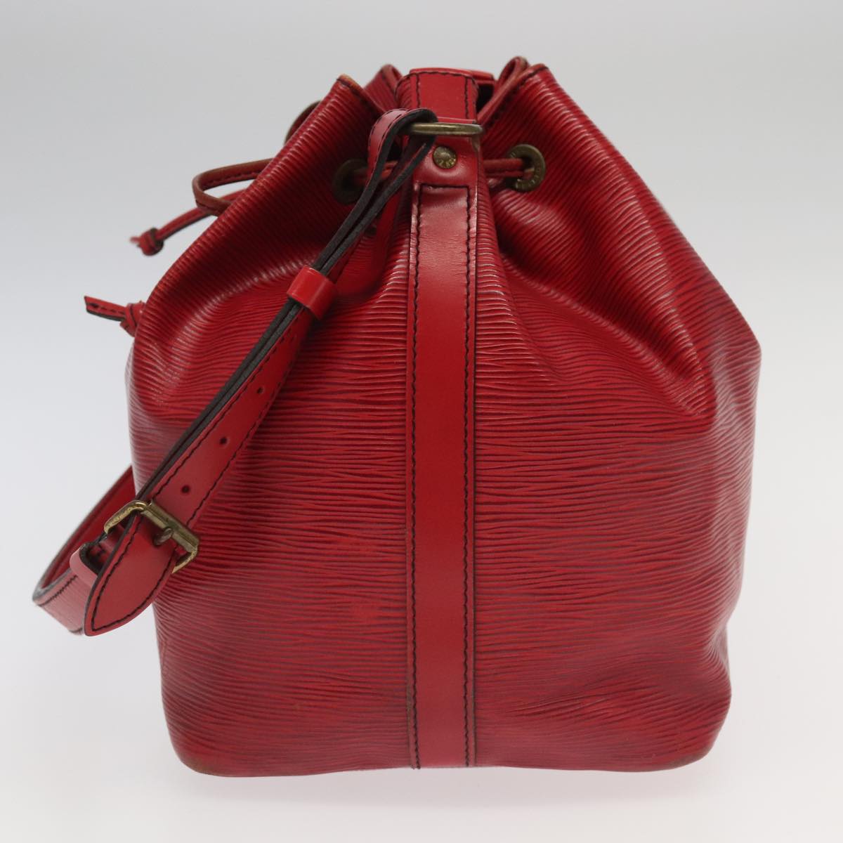 LOUIS VUITTON Epi Petit Noe Shoulder Bag Red M44107 LV 97281