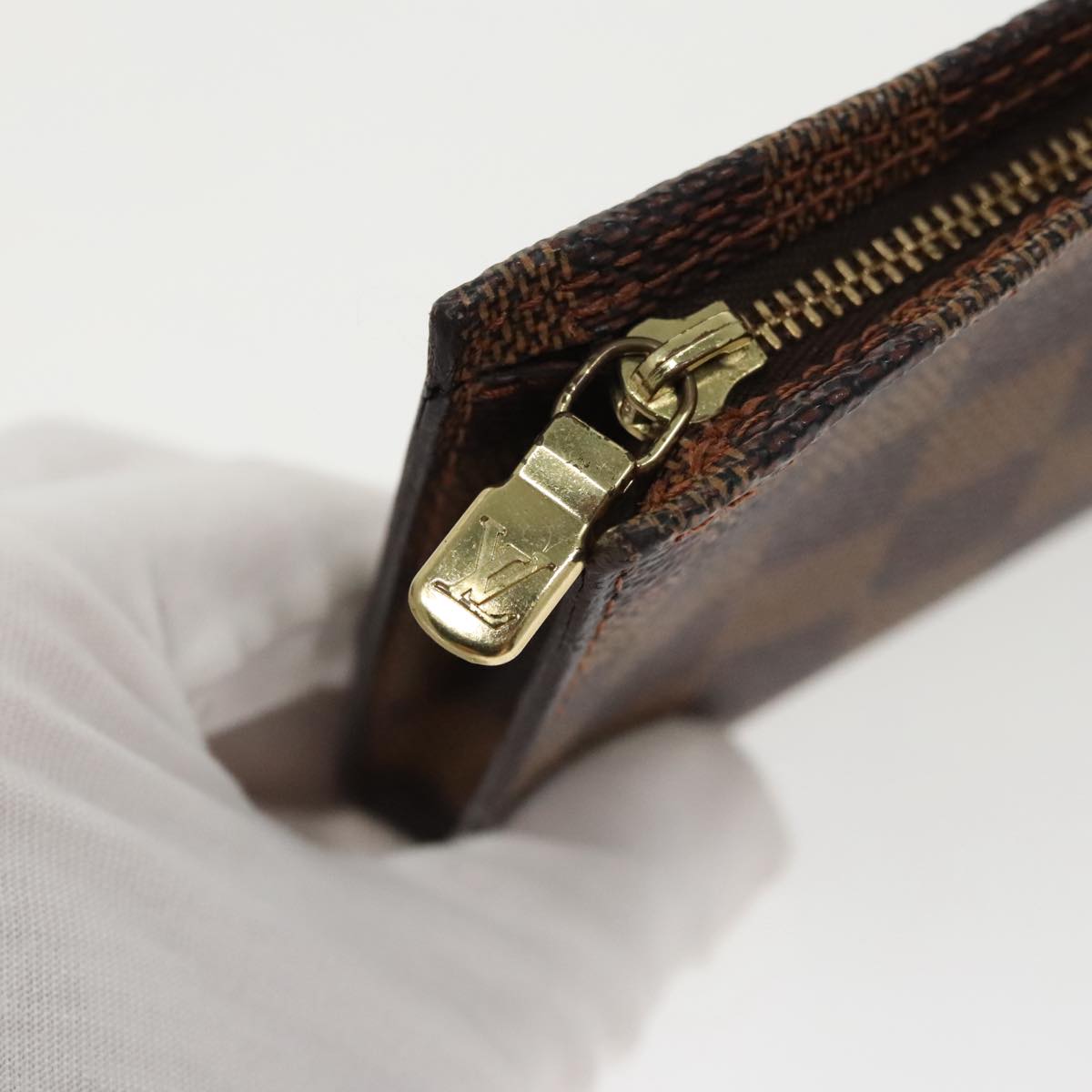LOUIS VUITTON Damier Ebene Marais Pouch Pouch LV 97338
