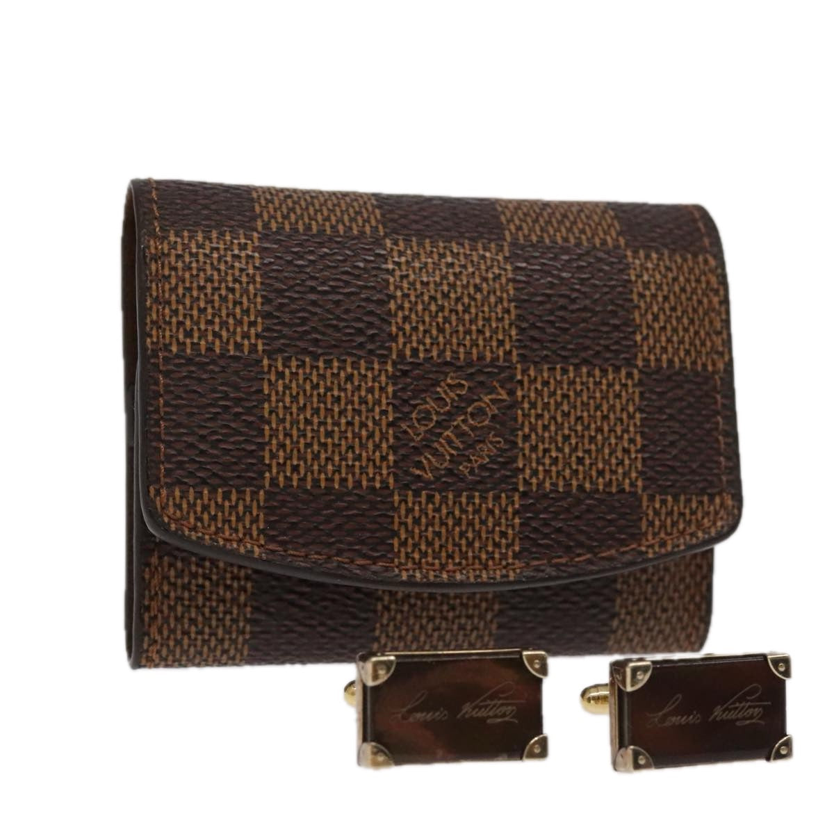 LOUIS VUITTON Damier Cuffs Buttons De Manchette Senior Tulle M65737 97339