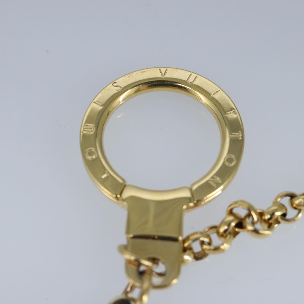 LOUIS VUITTON Monogram Vivienne BFF Christmas Chain Charm Gold M00503 97341