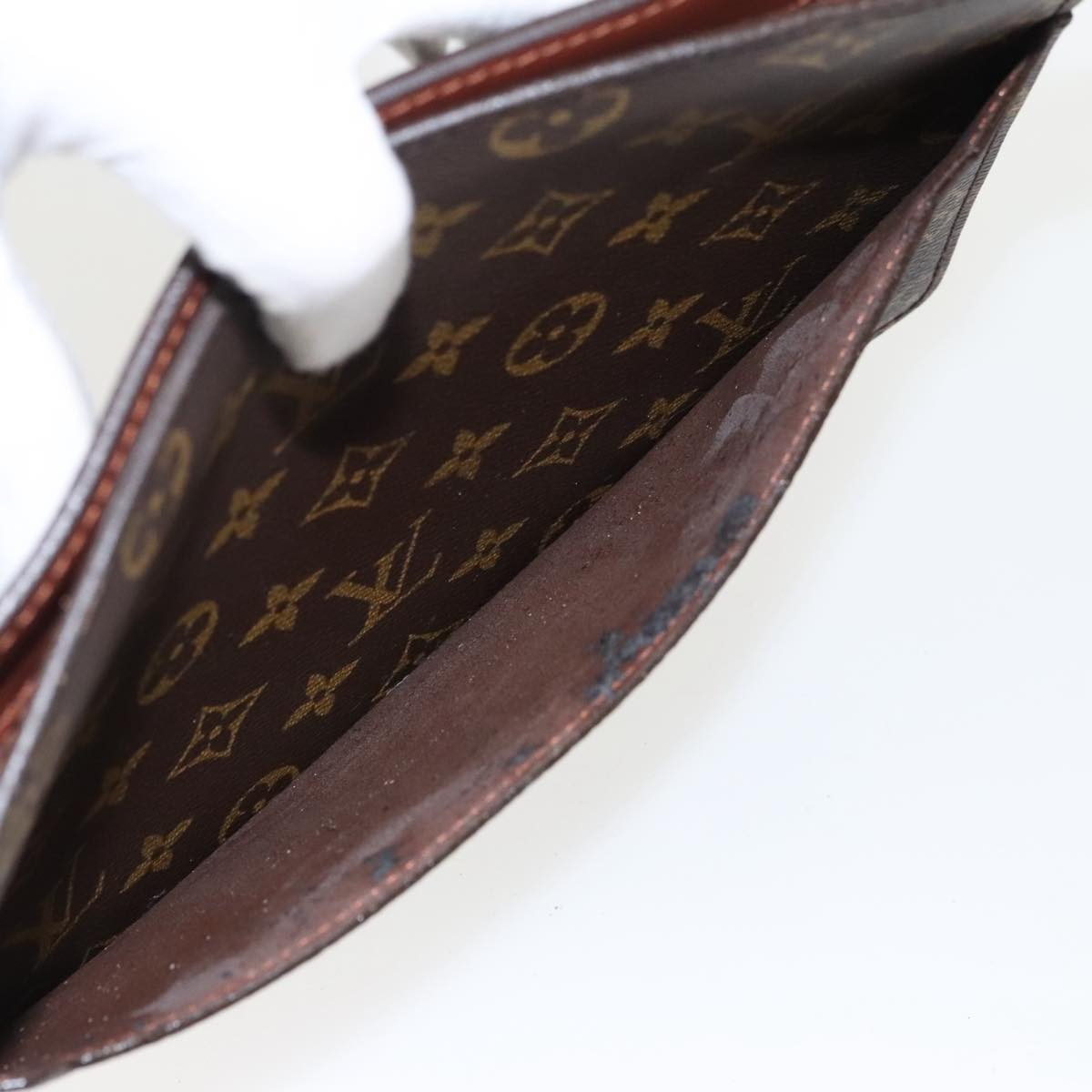 LOUIS VUITTON Monogram Pochette Homme Clutch Bag M51795 LV 97348