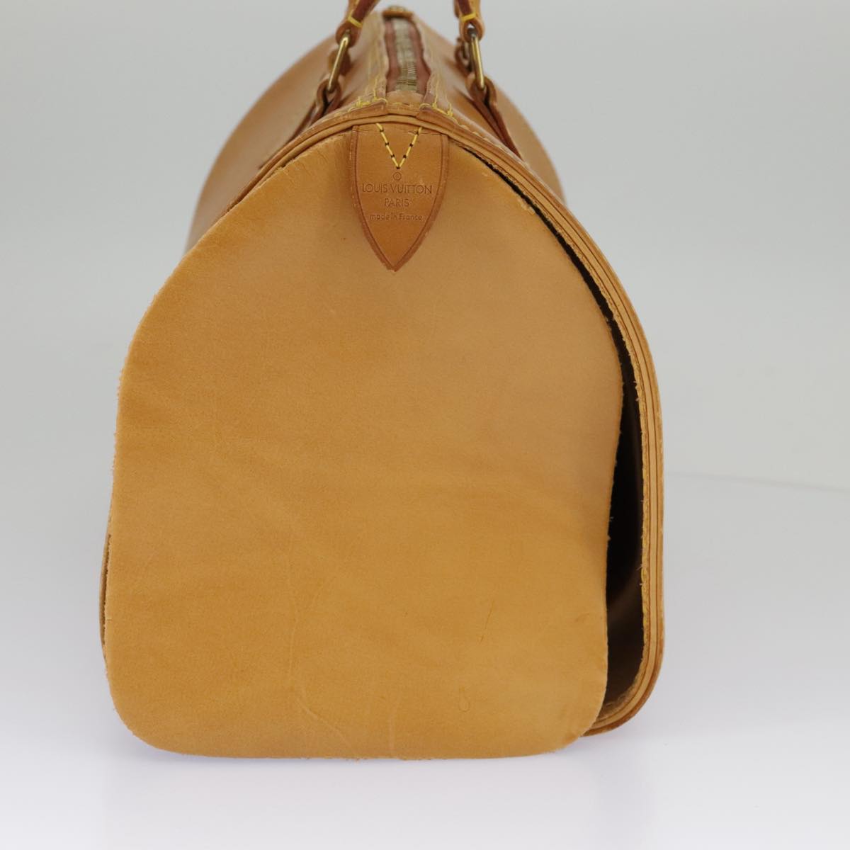 LOUIS VUITTON Nomad leather Speedy 30 Hand Bag Beige M85392 LV 97351