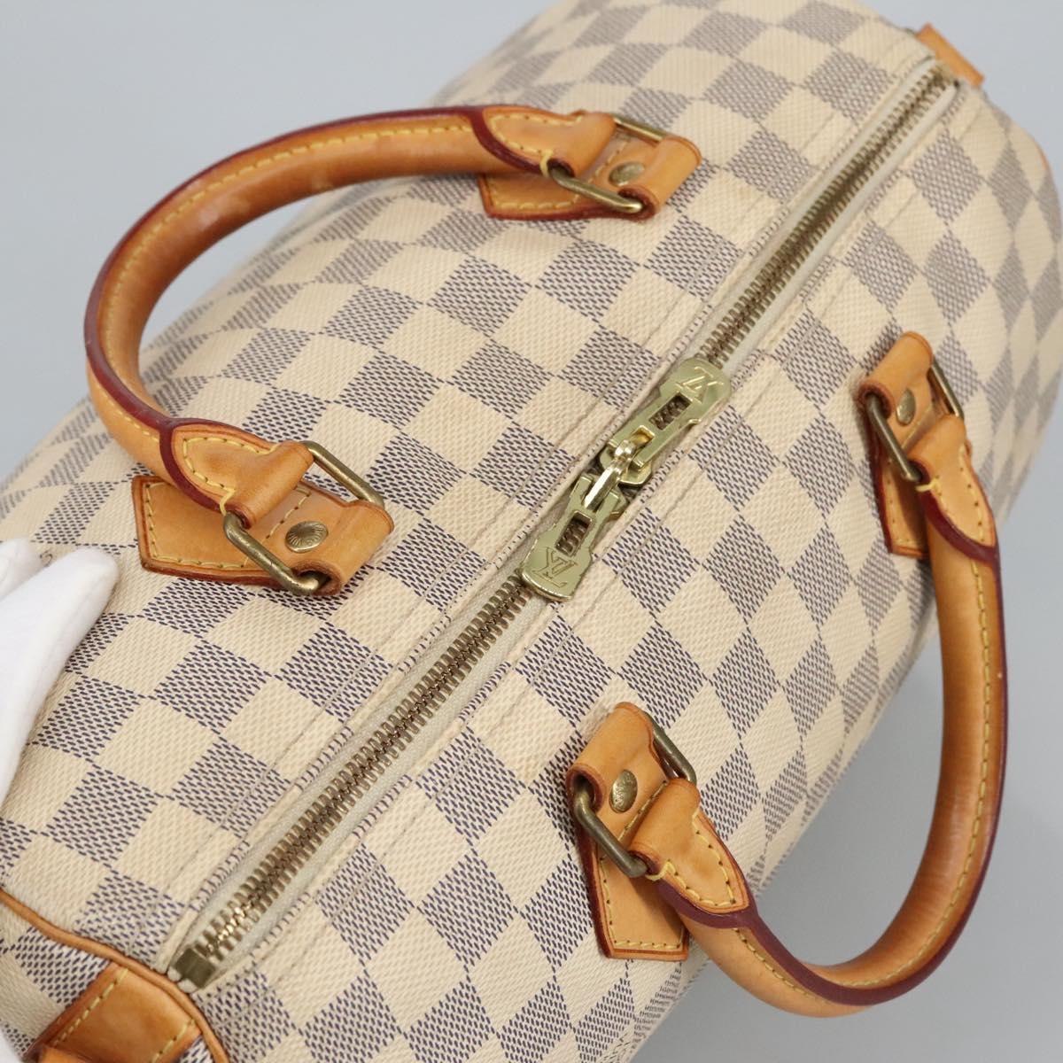 LOUIS VUITTON Damier Azur Speedy Bandouliere 30 Hand Bag 2way N41052 97356