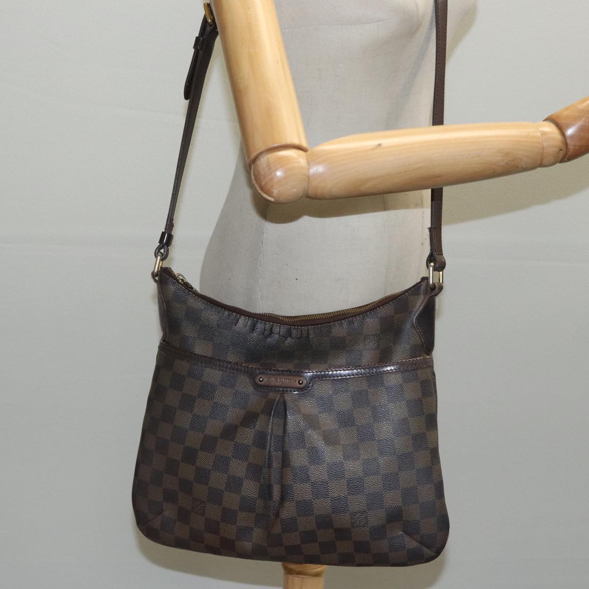 LOUIS VUITTON Damier Ebene Bloomsbury PM Shoulder Bag N42251 LV 97357