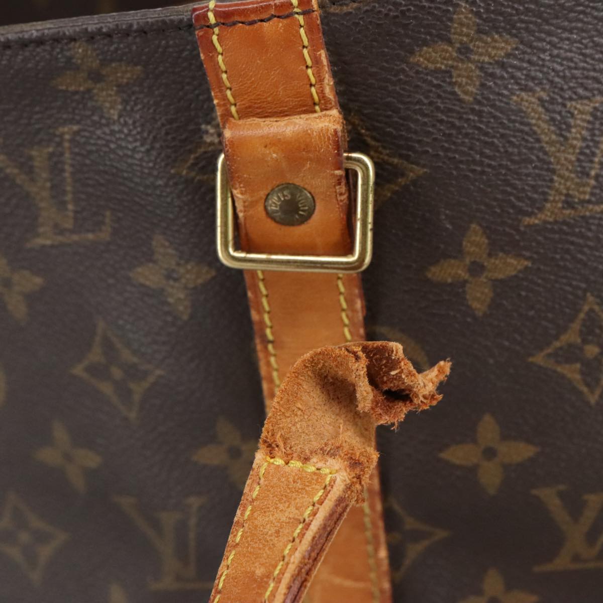 LOUIS VUITTON Monogram Sac Shopping Tote Bag M51108 LV 97371