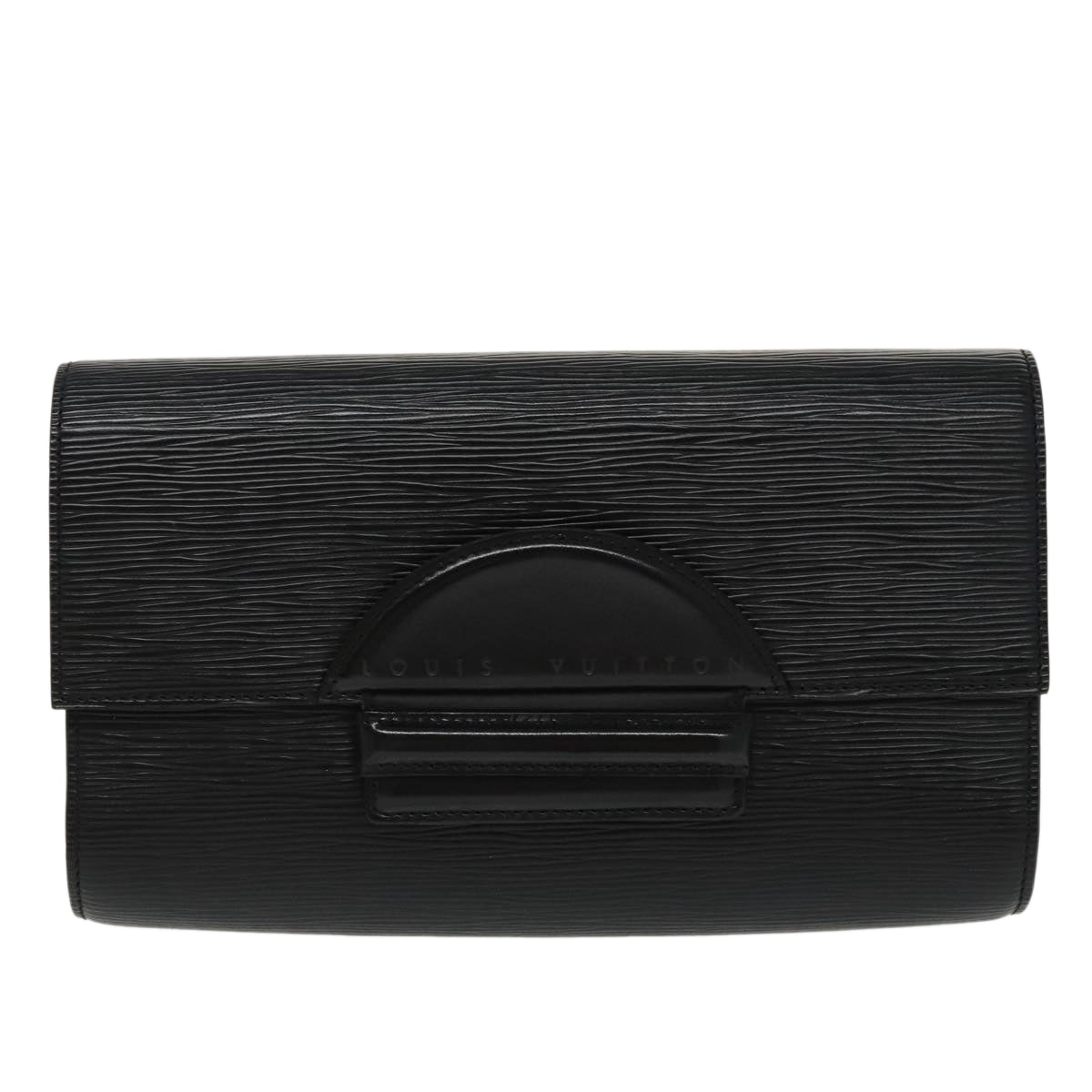 LOUIS VUITTON Epi Chaillot Clutch Bag Black M52542 LV 97378