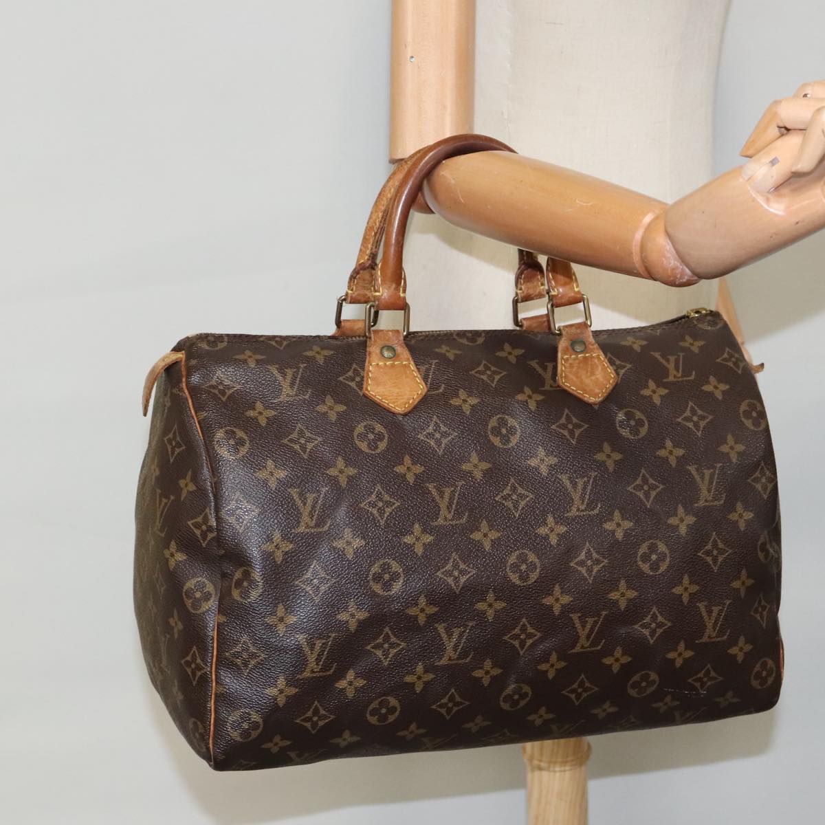 LOUIS VUITTON Monogram Speedy 35 Hand Bag M41524 LV 97569