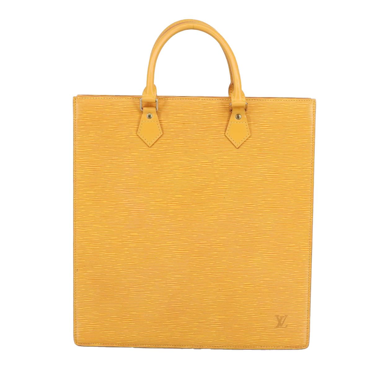 LOUIS VUITTON Epi Sac Plat Hand Bag Yellow M52079 LV 97571