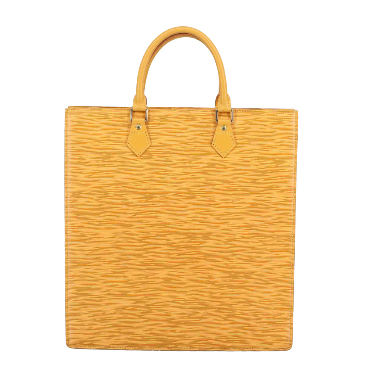 LOUIS VUITTON Epi Sac Plat Hand Bag Yellow M52079 LV 97571