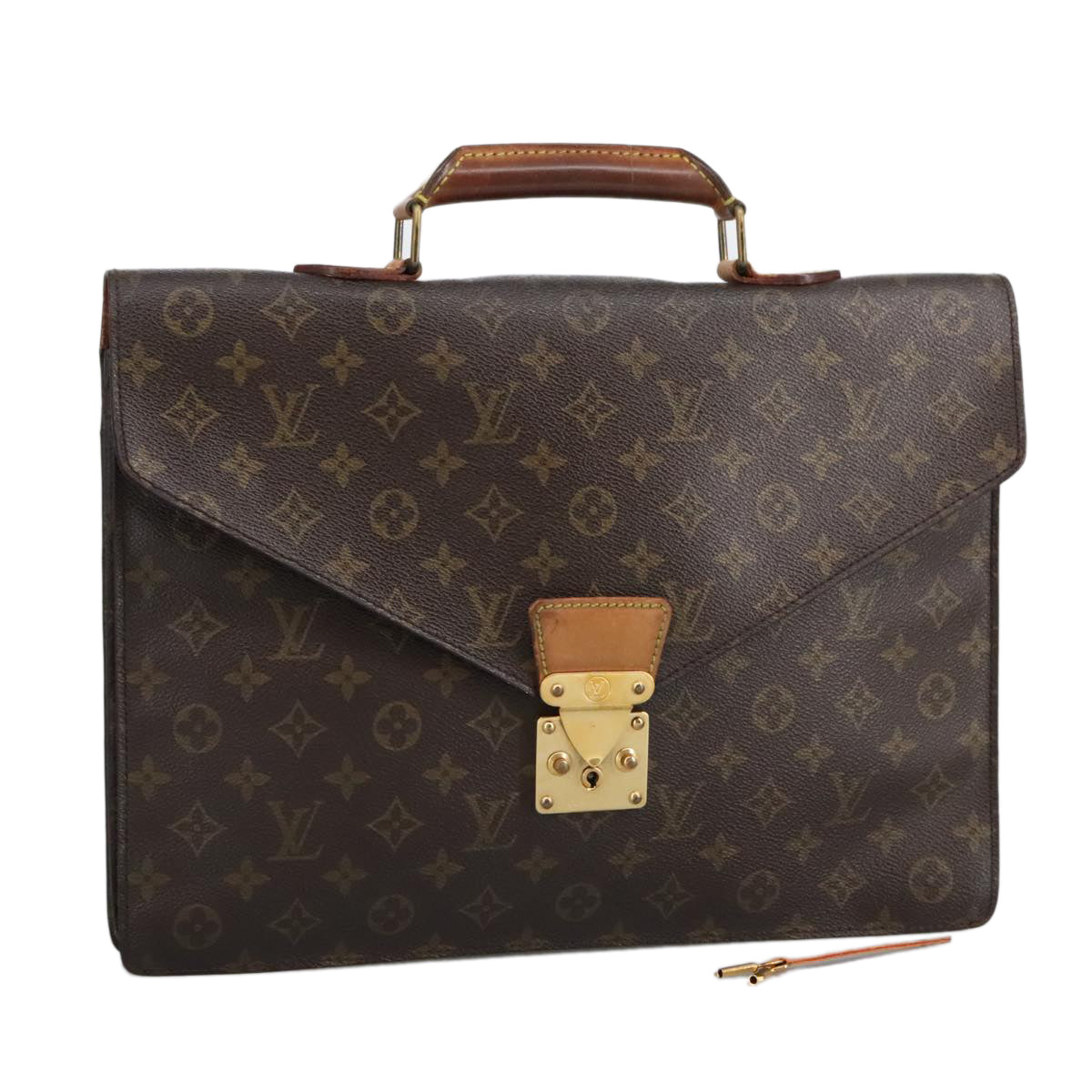 LOUIS VUITTON Monogram Serviette Conseiller Briefcase M53331 LV 97584