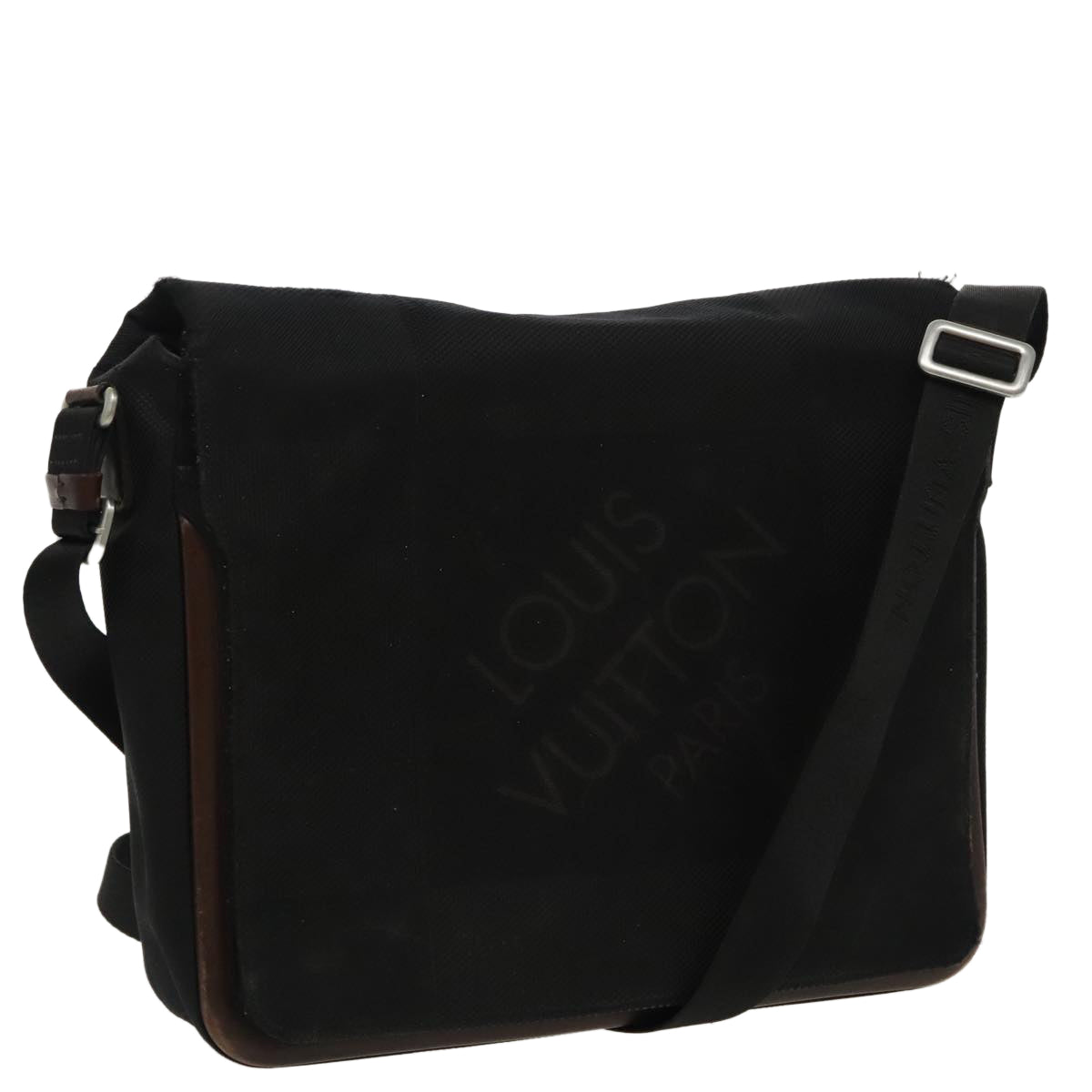 LOUIS VUITTON Damier Geant Messager NM Shoulder Bag Noir M93225 LV 97602