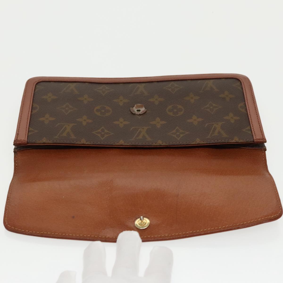 LOUIS VUITTON Monogram Pochette Dam PM Clutch Bag M51812 LV 97635