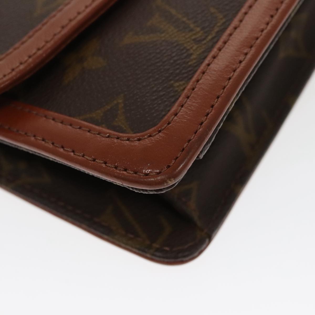 LOUIS VUITTON Monogram Pochette Dam PM Clutch Bag M51812 LV 97635