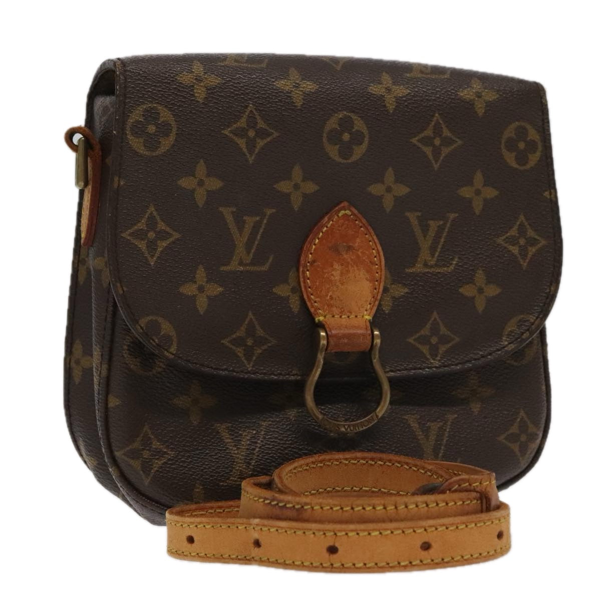LOUIS VUITTON Monogram Saint Cloud MM Shoulder Bag M51243 LV 97645