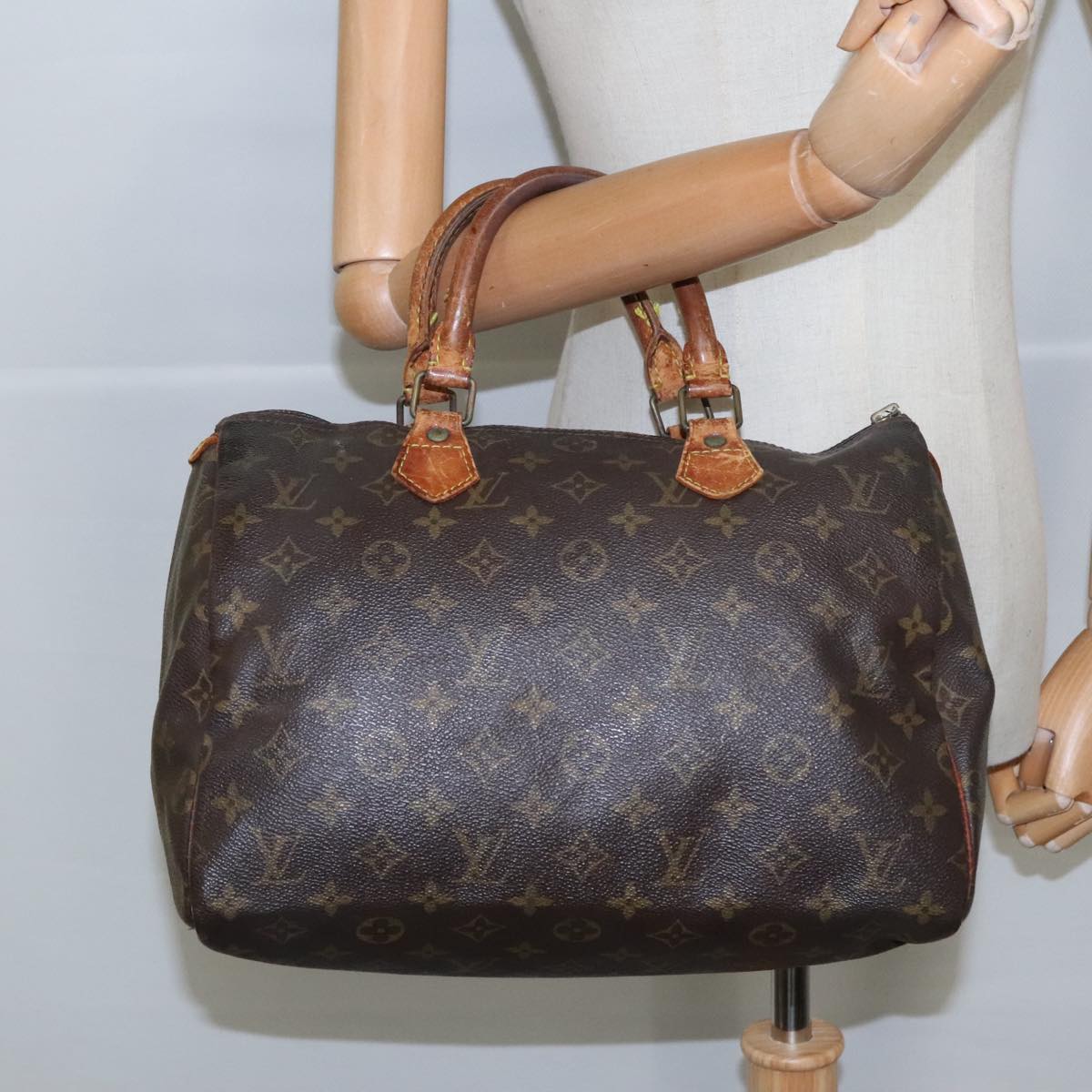 LOUIS VUITTON Monogram Speedy 30 Hand Bag M41526 LV 97646