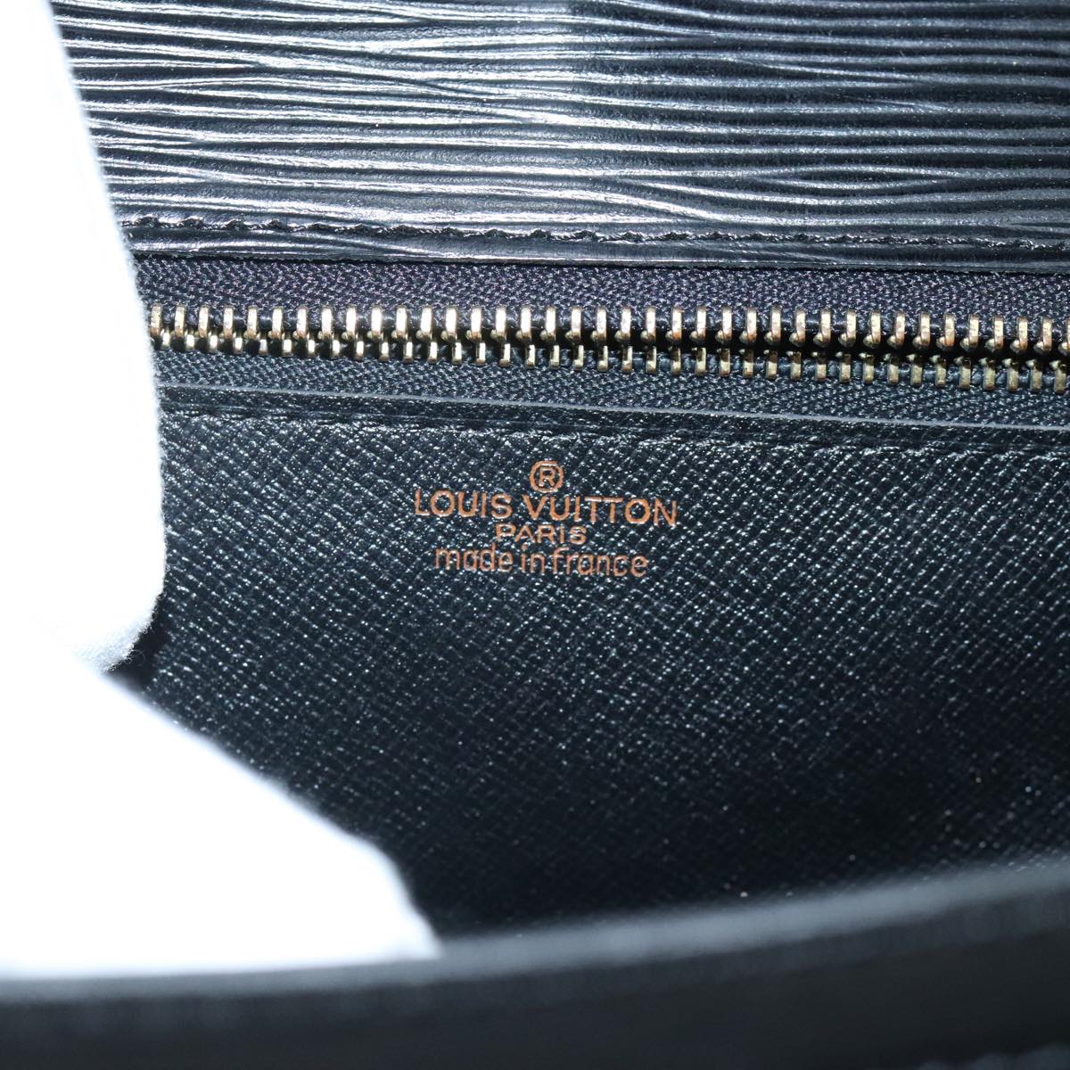 LOUIS VUITTON Epi Serie Dragonne Hand Bag Black Noir M52612 LV 97650