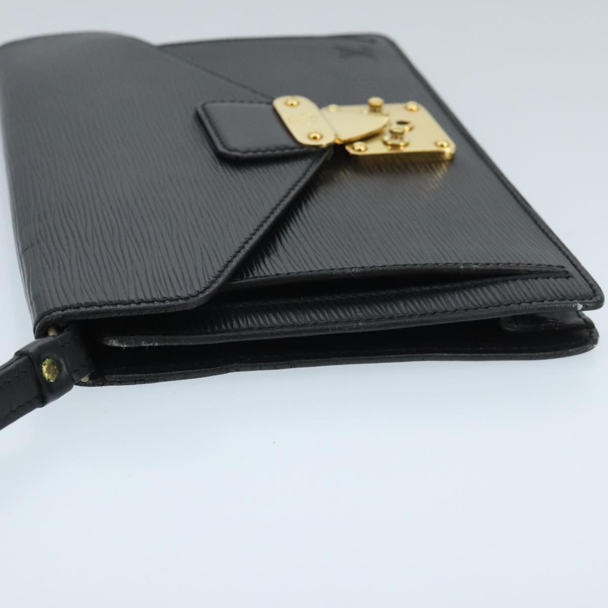 LOUIS VUITTON Epi Serie Dragonne Hand Bag Black Noir M52612 LV 97650