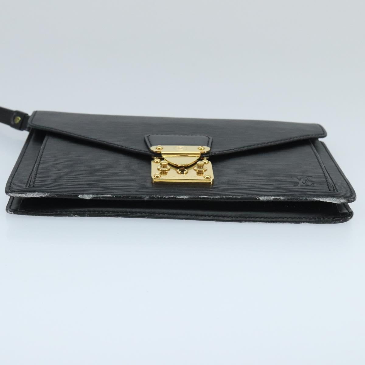 LOUIS VUITTON Epi Serie Dragonne Hand Bag Black Noir M52612 LV 97650
