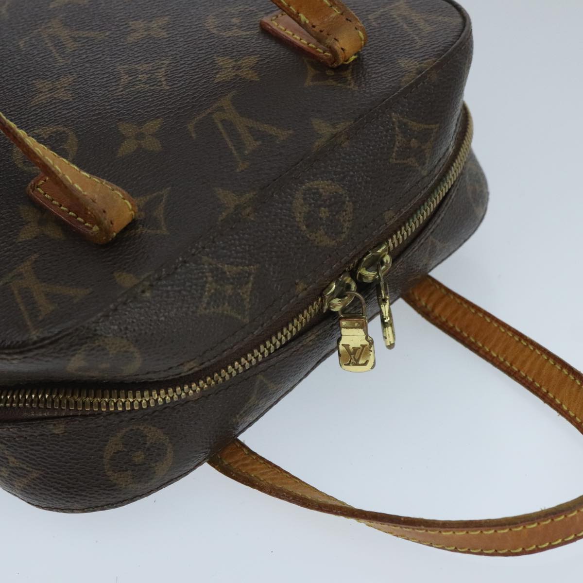 LOUIS VUITTON Monogram Spontini Hand Bag 2way M47500 LV 97654