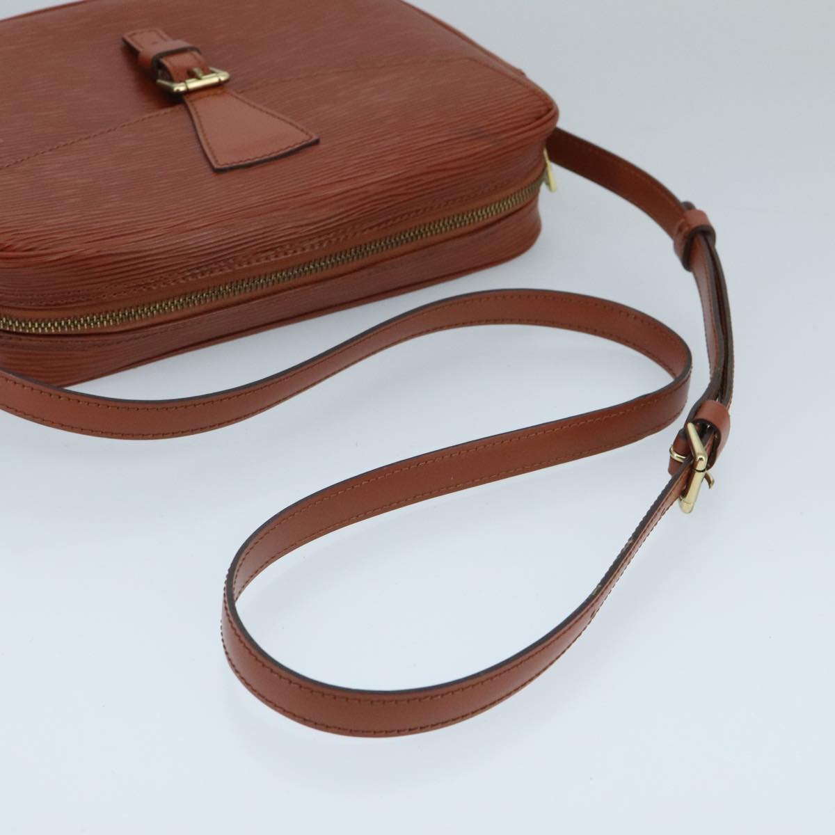 LOUIS VUITTON Epi Jeune FilleMM Shoulder Bag Brown M52153 LV 97688