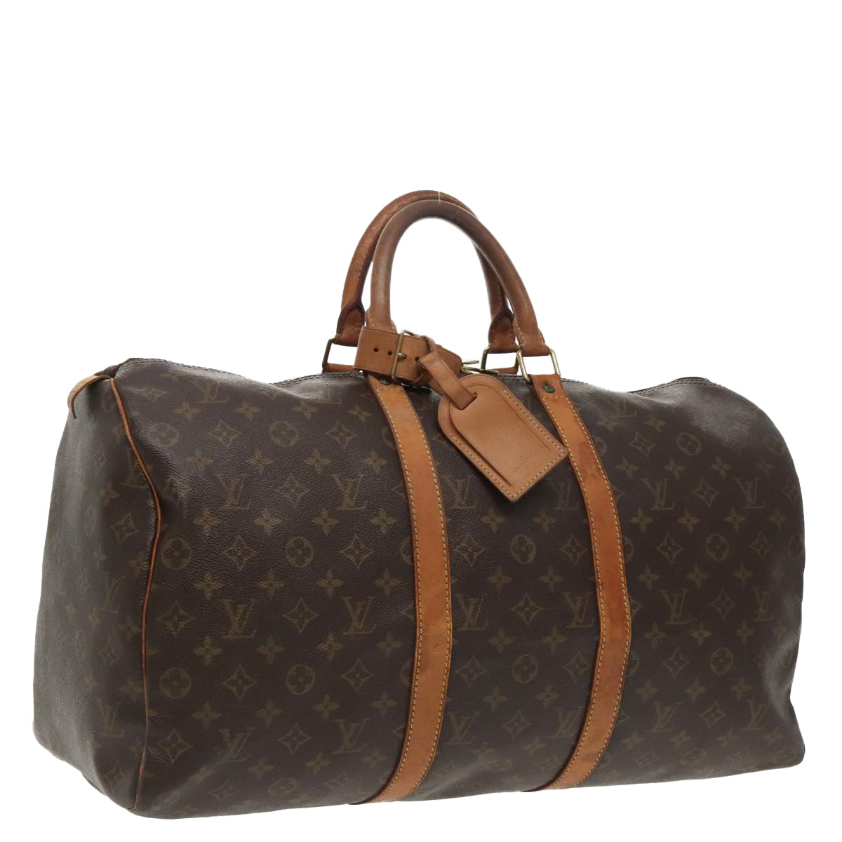 LOUIS VUITTON Monogram Keepall 50 Boston Bag M41426 LV 97705