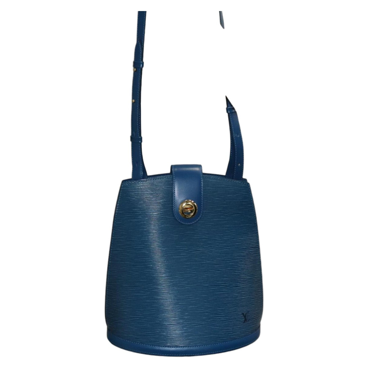 LOUIS VUITTON Epi Cluny Shoulder Bag Blue M52255 LV 97727