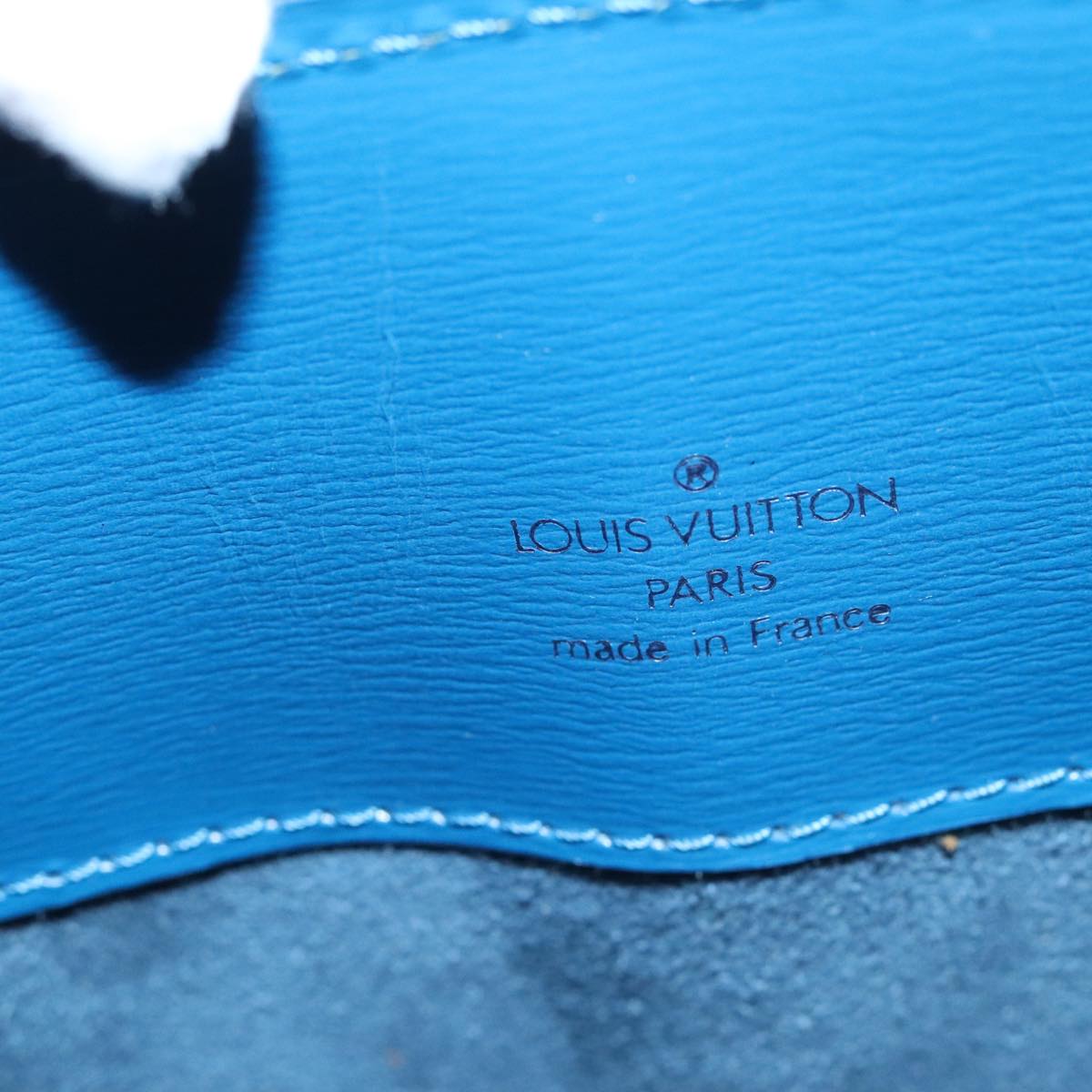LOUIS VUITTON Epi Cluny Shoulder Bag Blue M52255 LV 97727