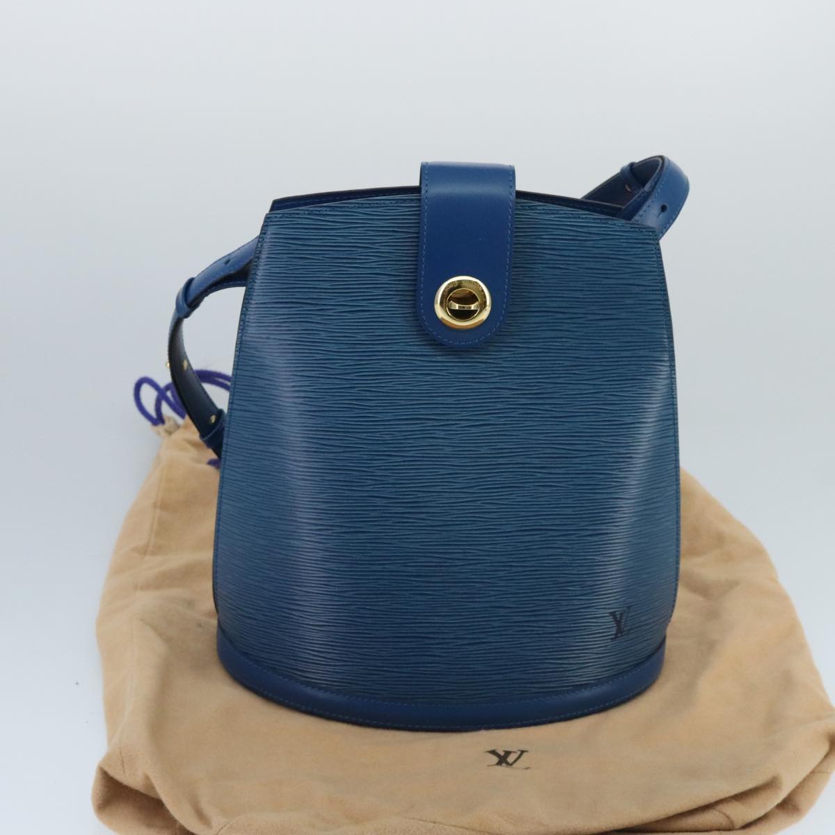 LOUIS VUITTON Epi Cluny Shoulder Bag Blue M52255 LV 97727
