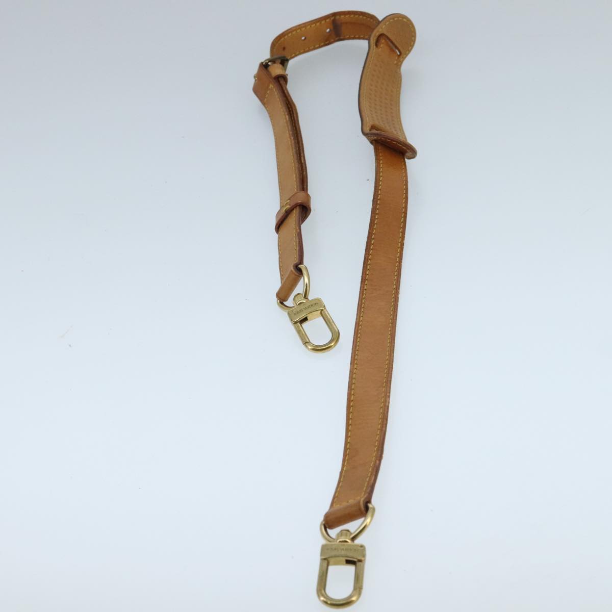 LOUIS VUITTON Adjustable Shoulder Strap Leather 35.4""-41.3"" Beige 97825