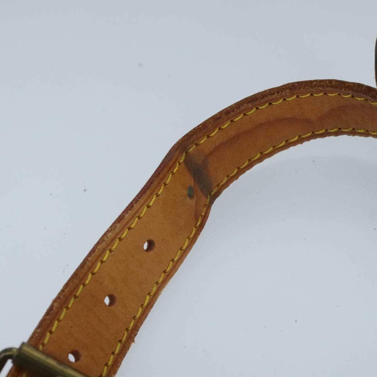 LOUIS VUITTON Adjustable Shoulder Strap Leather 35.4""-41.3"" Beige 97825