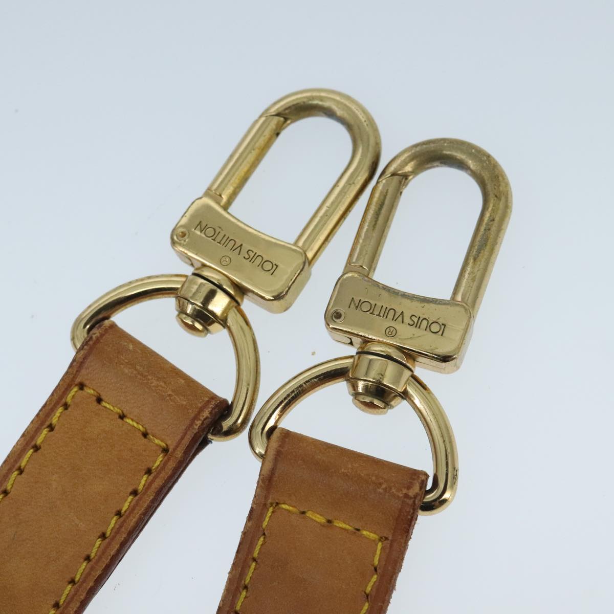 LOUIS VUITTON Adjustable Shoulder Strap Leather 35.4""-41.3"" Beige 97825
