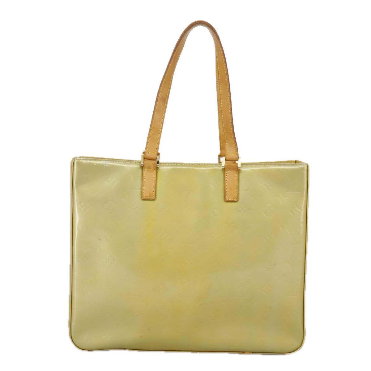 LOUIS VUITTON Monogram Vernis Columbus Tote Bag Gris M91028 LV 97838