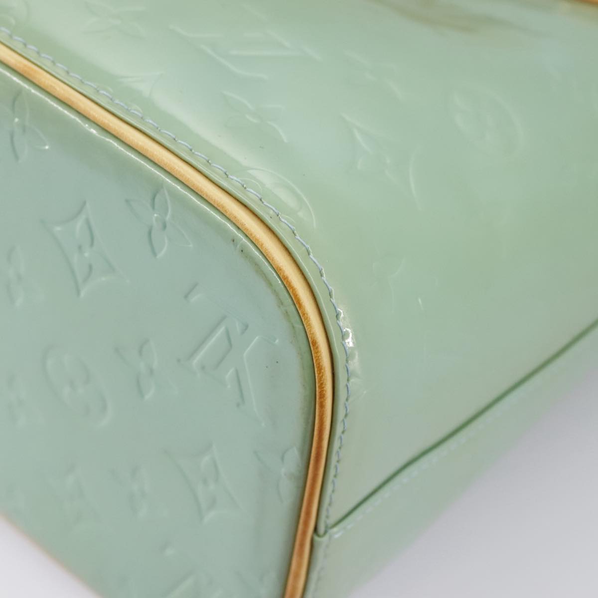 LOUIS VUITTON Monogram Vernis Houston Hand Bag Baby Blue M91005 LV 97842