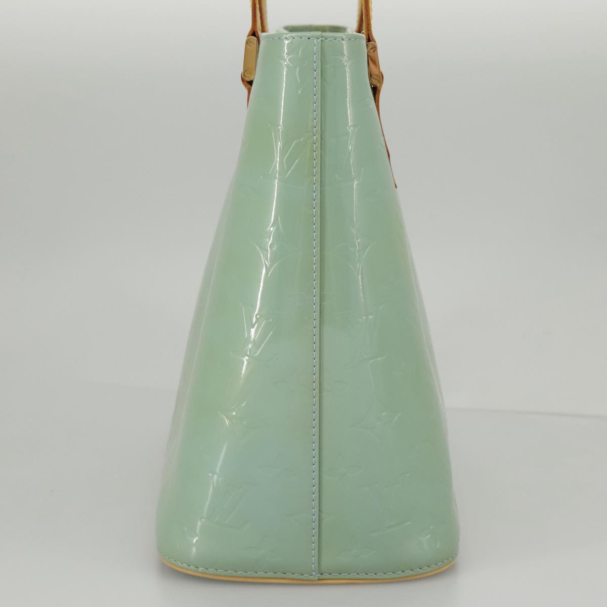LOUIS VUITTON Monogram Vernis Houston Hand Bag Baby Blue M91005 LV 97842