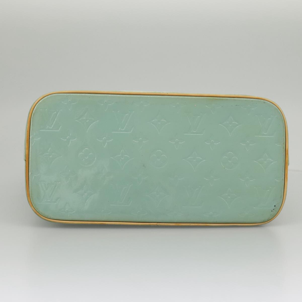 LOUIS VUITTON Monogram Vernis Houston Hand Bag Baby Blue M91005 LV 97842