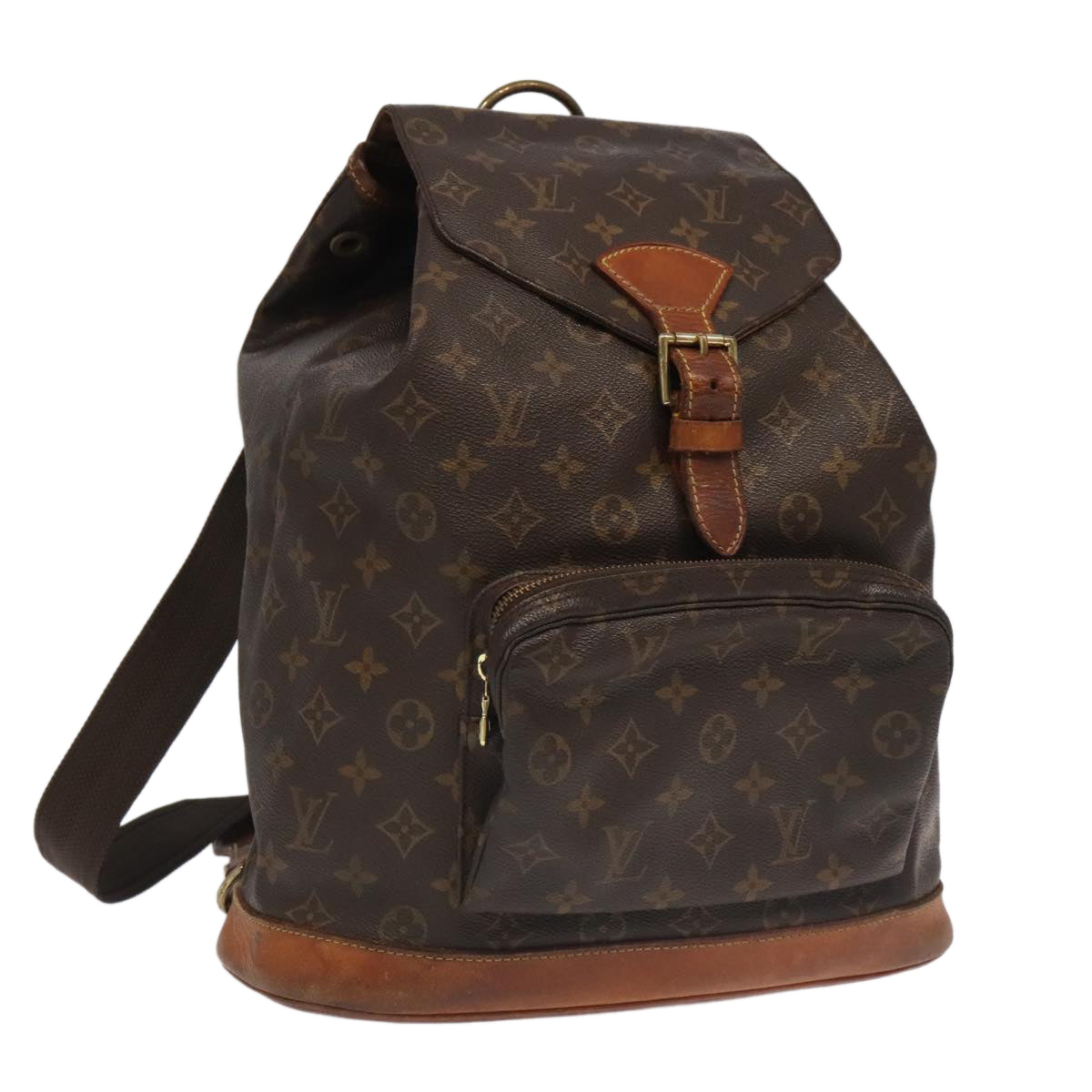 LOUIS VUITTON Monogram Montsouris MM Backpack M51136 LV 97846