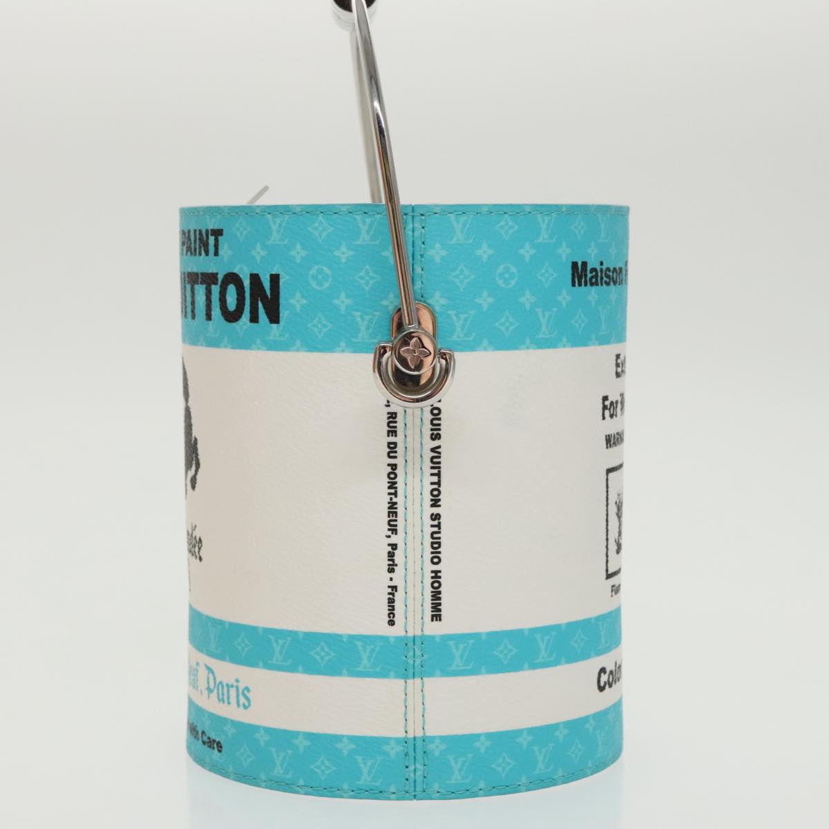 LOUIS VUITTON Monogram Painted Can Hand Bag PVC 2way Blue M81597 LV 97849S