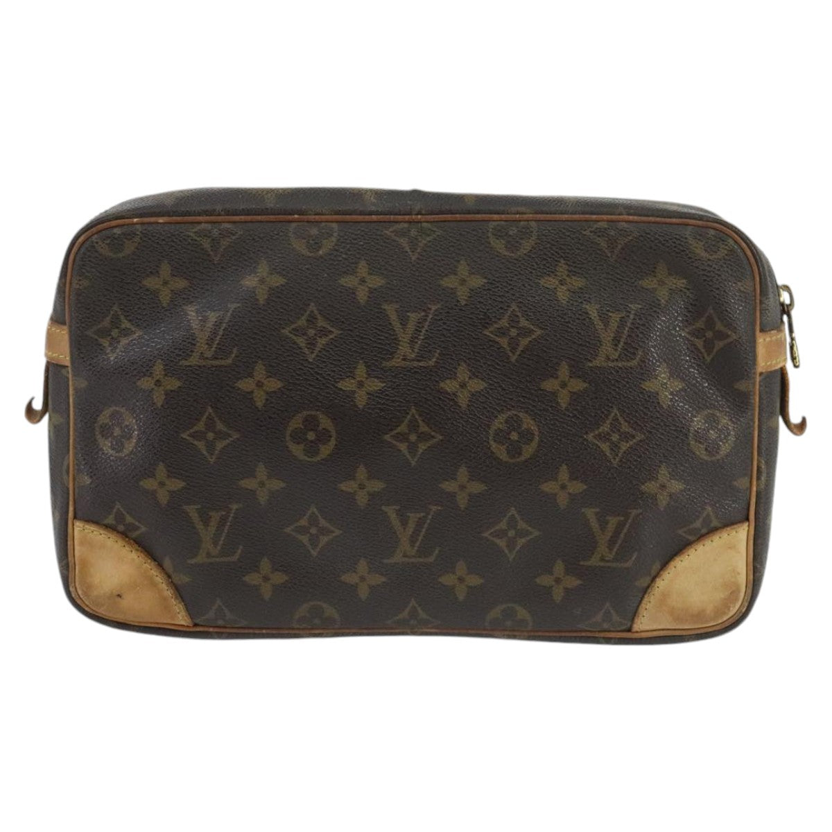 LOUIS VUITTON Monogram Compiegne 28 Clutch Bag M51845 LV 97857