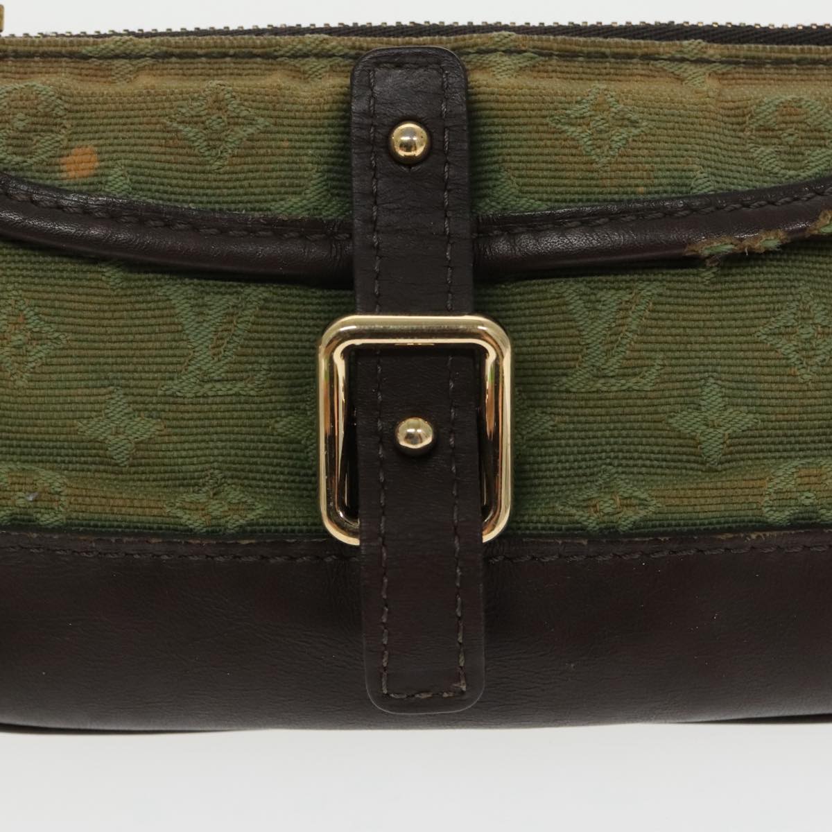 LOUIS VUITTON Monogram Mini Ansophie Pouch Pouch Khaki M92698 LV 97941