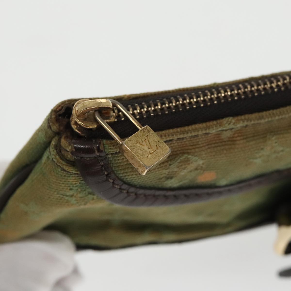 LOUIS VUITTON Monogram Mini Ansophie Pouch Pouch Khaki M92698 LV 97941