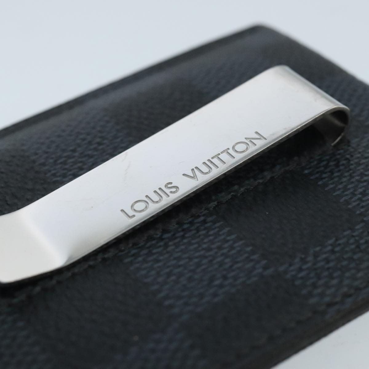 LOUIS VUITTON Damier Cobalt Porte Cartes Pans Money Clip N63217 LV 97944