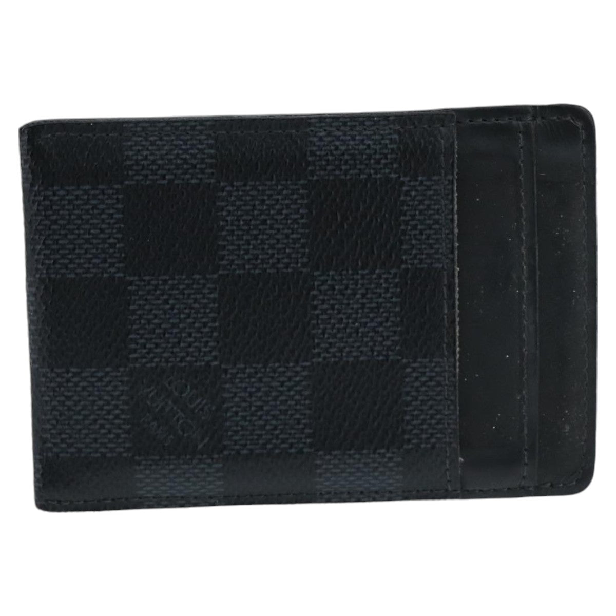 LOUIS VUITTON Damier Cobalt Porte Cartes Pans Money Clip N63217 LV 97944