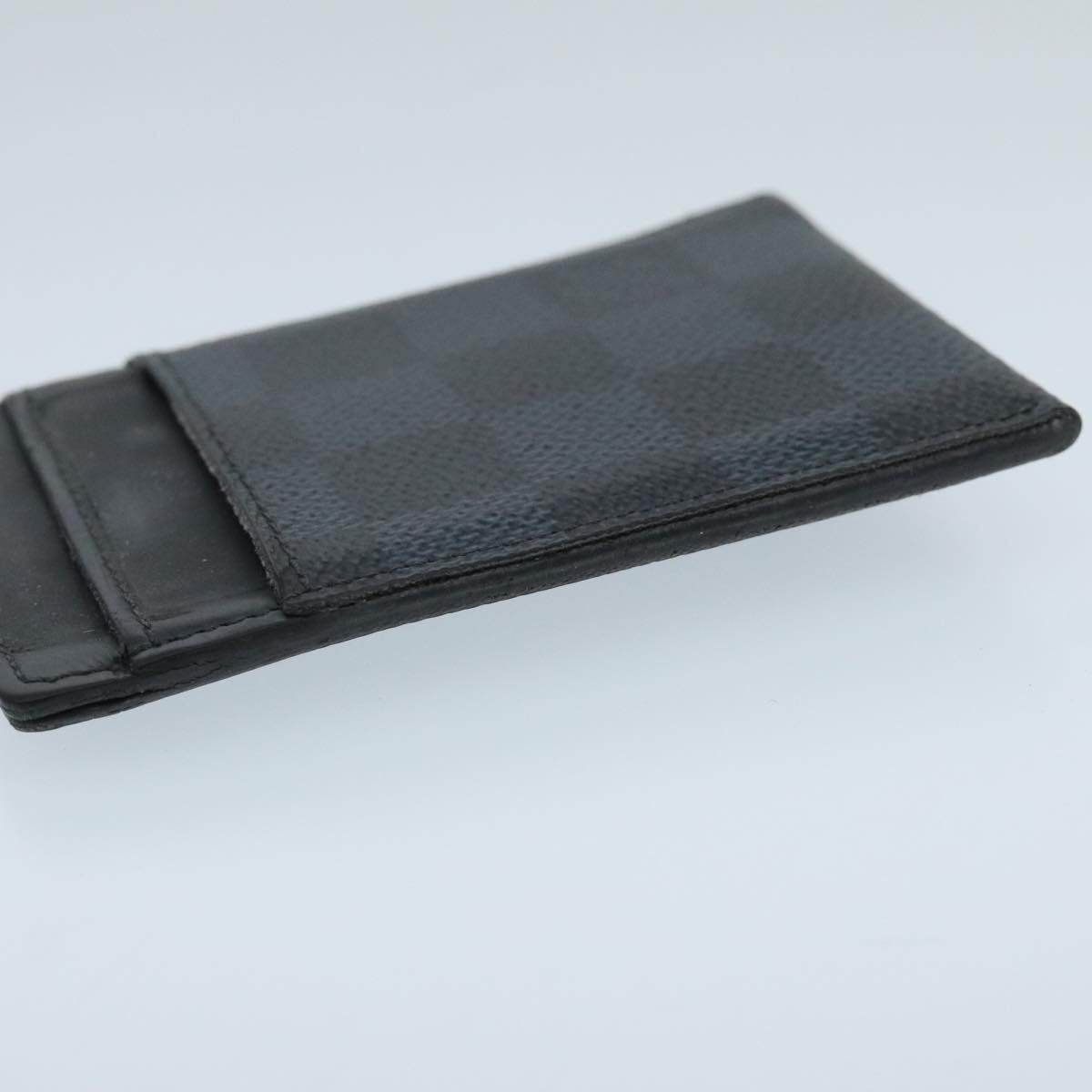 LOUIS VUITTON Damier Cobalt Porte Cartes Pans Money Clip N63217 LV 97944
