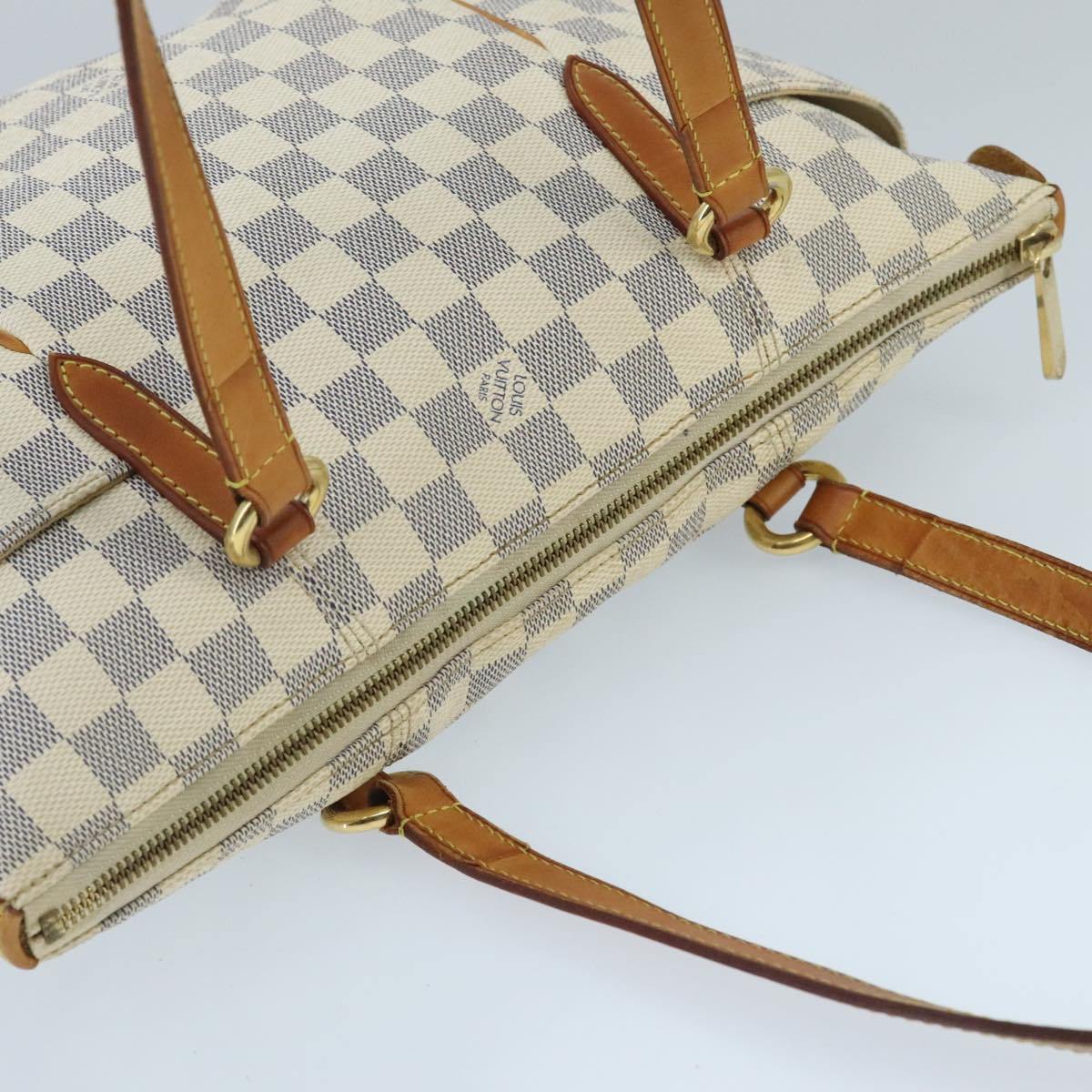 LOUIS VUITTON Damier Azur Totally MM Tote Bag N51262 LV 97958